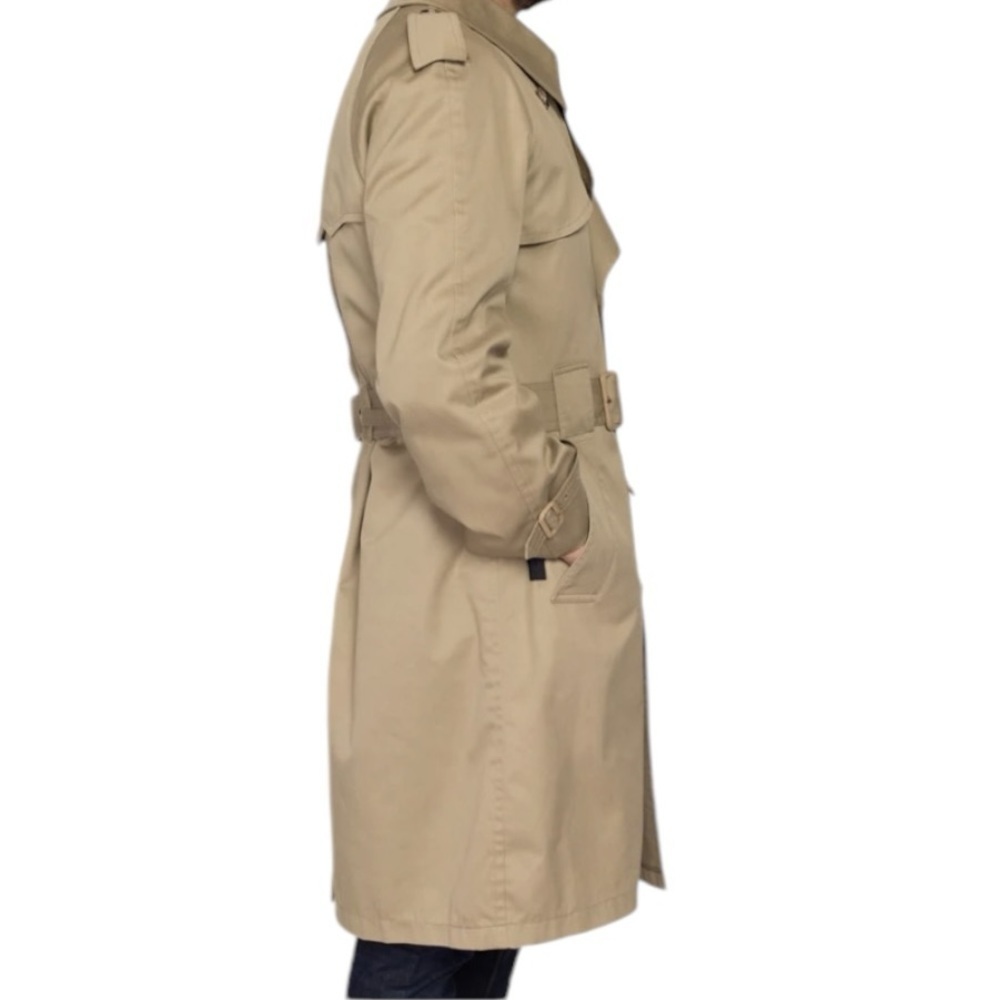 1980's Vintage Misty Harbor Trench Coat Women's XL, Men's Large 42R Khaki Tan - Picture 7 of 16